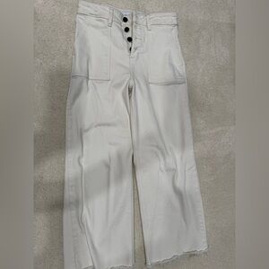 Carly Jean Los Angeles Off-White Flare Jeans